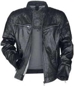 "GB Derry Laorv" Leather Jacket Black By Gipsy -Men Fashion Clothing Store 509831c