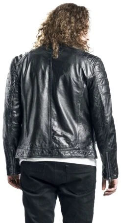 "GB Derry Laorv" Leather Jacket Black By Gipsy -Men Fashion Clothing Store 509831wb