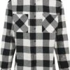 "Long Oversized Checked Shirt" Longsleeve Black-white By Urban Classics 1 "Long Oversized Checked Shirt" Longsleeve Black-white By Urban Classics -Men Fashion Clothing Store 511448a