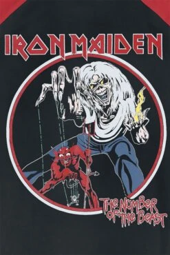 "Number Of The Beast" Longsleeve Pyjamas Black-red By Iron Maiden -Men Fashion Clothing Store 511542d