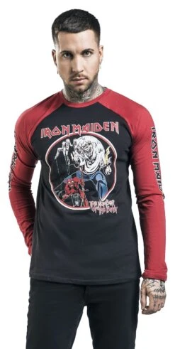 "Number Of The Beast" Longsleeve Pyjamas Black-red By Iron Maiden -Men Fashion Clothing Store 511542wa