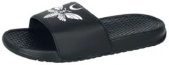 "EMP Sandals With Moth And Crescent Moon Print" Sandal Black By Gothicana By EMP