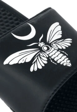 "EMP Sandals With Moth And Crescent Moon Print" Sandal Black By Gothicana By EMP 13 "EMP Sandals With Moth And Crescent Moon Print" Sandal Black By Gothicana By EMP -Men Fashion Clothing Store 511804d