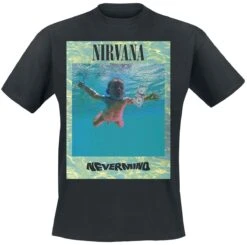 "Ripple Overlay" T-Shirt Black By Nirvana