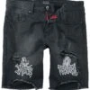 "Shorts With Distressed Effects" Shorts Black By Rock Rebel By EMP 1 "Shorts With Distressed Effects" Shorts Black By Rock Rebel By EMP -Men Fashion Clothing Store 512365a