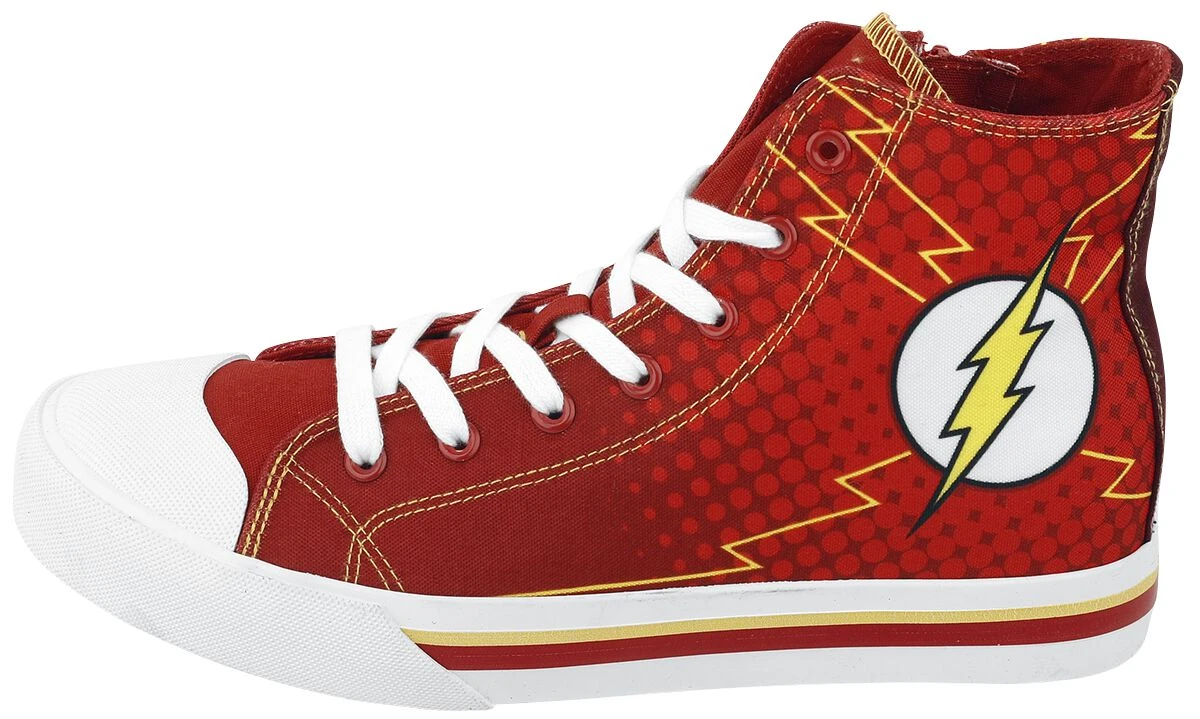 "Flash Logo" Sneakers High Red-yellow By The Flash 6 "Flash Logo" Sneakers High Red-yellow By The Flash - Image 4
