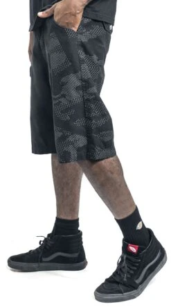 "Patterned Shorts" Shorts Black By EMP Stage Collection -Men Fashion Clothing Store 512523wa2