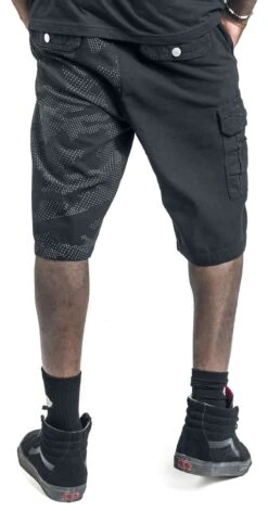 "Patterned Shorts" Shorts Black By EMP Stage Collection -Men Fashion Clothing Store 512523wb