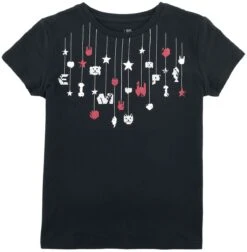 "Kids’ T-shirt With Rock Hand And Stars" T-Shirt Black By EMP Stage Collection