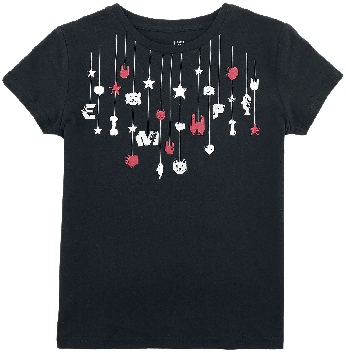 "Kids’ T-shirt With Rock Hand And Stars" T-Shirt Black By EMP Stage Collection 3 "Kids’ T-shirt With Rock Hand And Stars" T-Shirt Black By EMP Stage Collection
