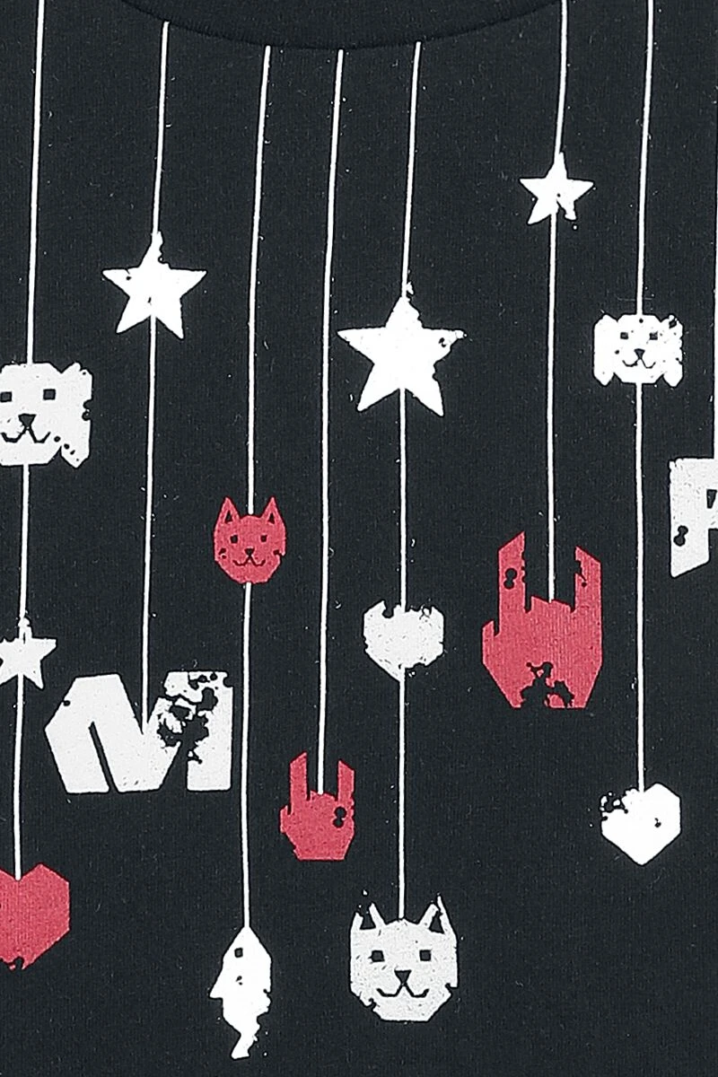 "Kids’ T-shirt With Rock Hand And Stars" T-Shirt Black By EMP Stage Collection 4 "Kids’ T-shirt With Rock Hand And Stars" T-Shirt Black By EMP Stage Collection - Image 2