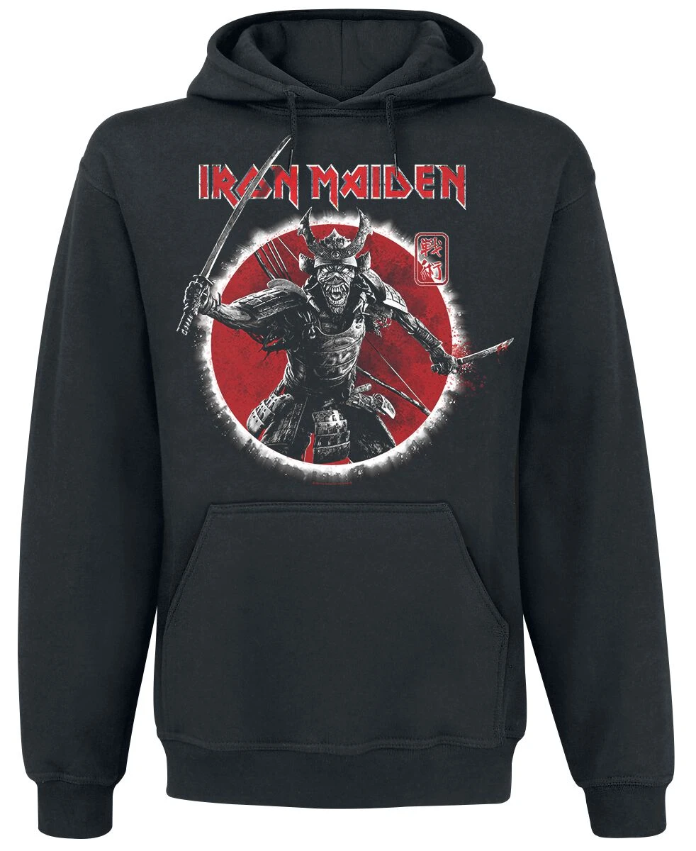 "Eddie Warrior" Hooded Sweater Black By Iron Maiden