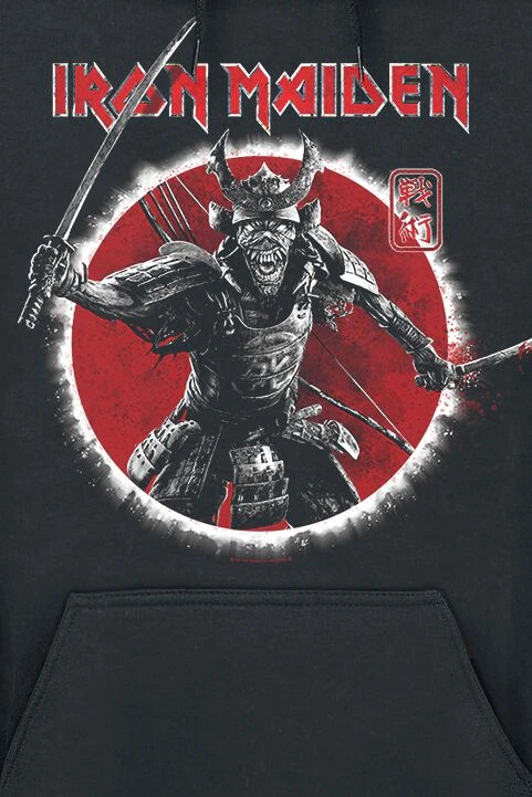 "Eddie Warrior" Hooded Sweater Black By Iron Maiden 5 "Eddie Warrior" Hooded Sweater Black By Iron Maiden - Image 3