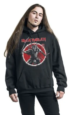 "Eddie Warrior" Hooded Sweater Black By Iron Maiden 10 "Eddie Warrior" Hooded Sweater Black By Iron Maiden -Men Fashion Clothing Store 512714wa