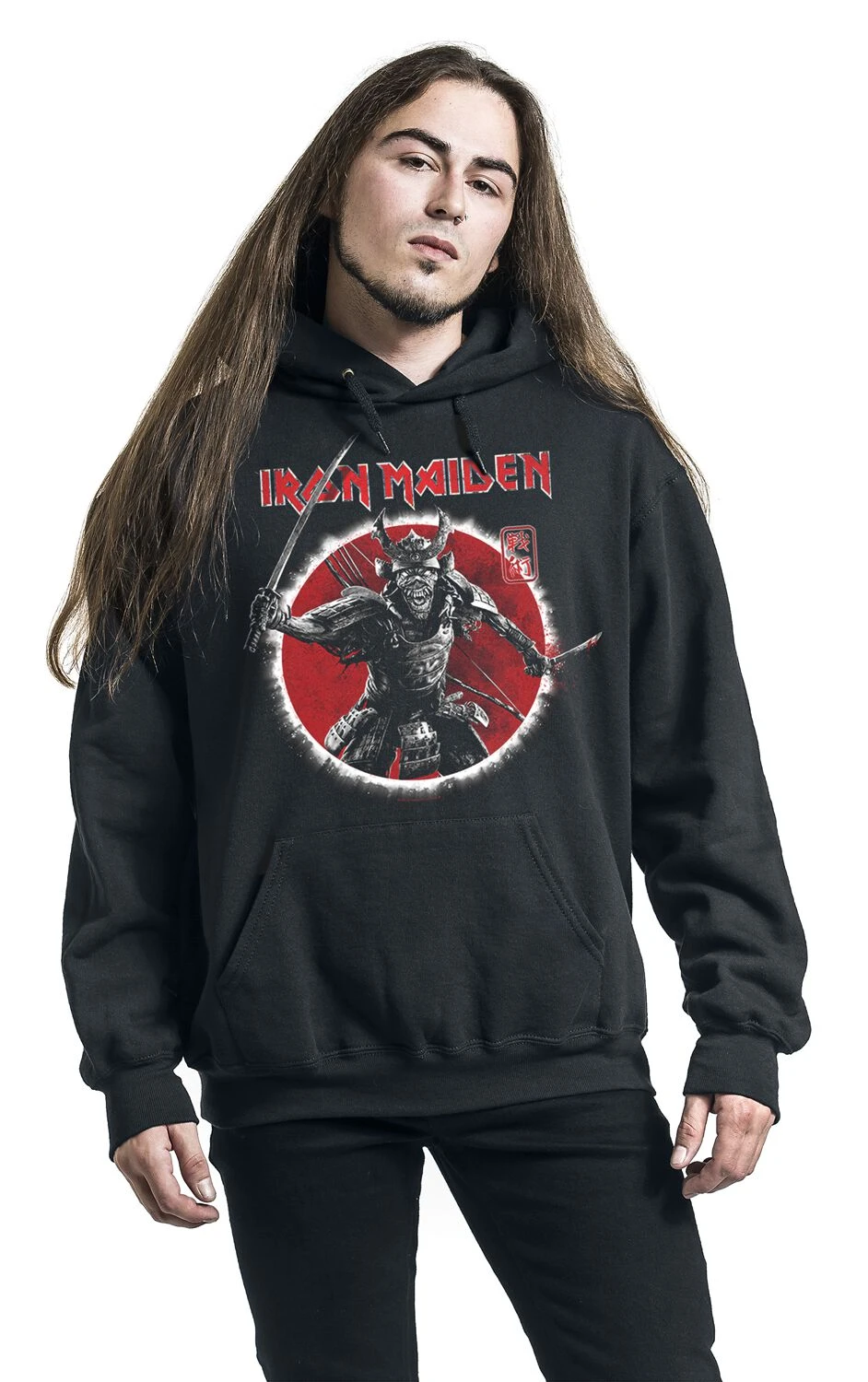 "Eddie Warrior" Hooded Sweater Black By Iron Maiden 6 "Eddie Warrior" Hooded Sweater Black By Iron Maiden - Image 4