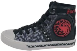 "Targaryen - Fire And Blood" Sneakers High Black By Game Of Thrones -Men Fashion Clothing Store 513261a4