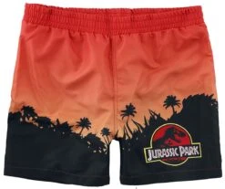"Kids - Jurassic Park Logo And Skyline" Swim Shorts Multicolour By Jurassic Park