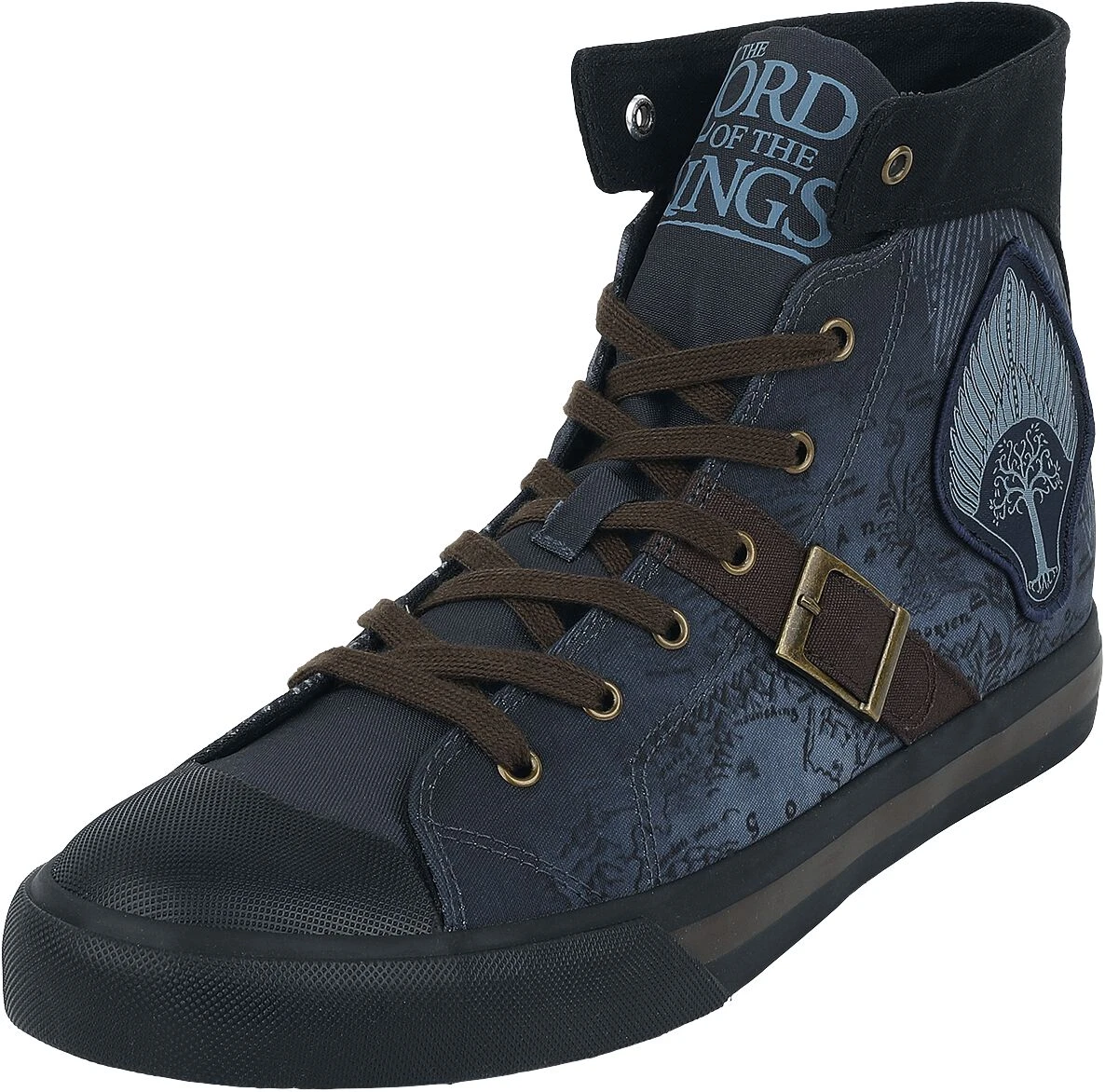 "Rohan Gondor Map" Sneakers High Blue By The Lord Of The Rings 3 "Rohan Gondor Map" Sneakers High Blue By The Lord Of The Rings
