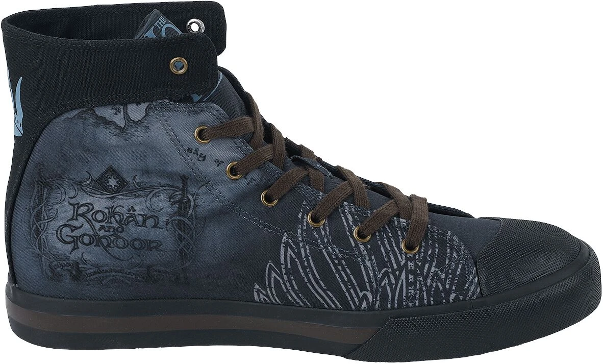 "Rohan Gondor Map" Sneakers High Blue By The Lord Of The Rings 5 "Rohan Gondor Map" Sneakers High Blue By The Lord Of The Rings - Image 3