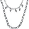 "Skull Chain" Necklace Silver-coloured By Rock Rebel By EMP 1 "Skull Chain" Necklace Silver-coloured By Rock Rebel By EMP -Men Fashion Clothing Store 515414a