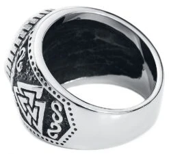 "Celtic Knots" Ring Silver-coloured By EtNox Hard And Heavy 9 "Celtic Knots" Ring Silver-coloured By EtNox Hard And Heavy -Men Fashion Clothing Store 515682b