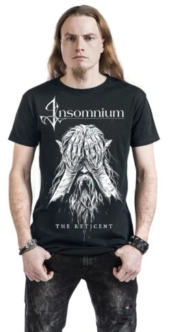 "The Reticent" T-Shirt Black By Insomnium -Men Fashion Clothing Store 515935wa