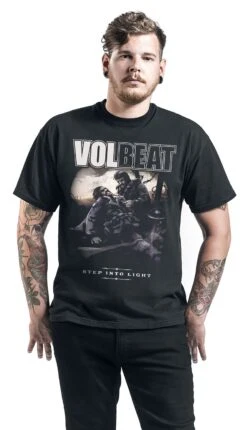 "Step Into Light" T-Shirt Black By Volbeat -Men Fashion Clothing Store 516989wa