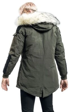 "Casual Winter Jacket With Faux-fur Collar" Winter Jacket Olive By Black Premium By EMP 11 "Casual Winter Jacket With Faux-fur Collar" Winter Jacket Olive By Black Premium By EMP -Men Fashion Clothing Store 517300wb