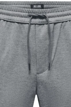 "ONSLinus Cropped Tracksuit Bottoms" Tracksuit Trousers Grey By ONLY And SONS -Men Fashion Clothing Store 518090d