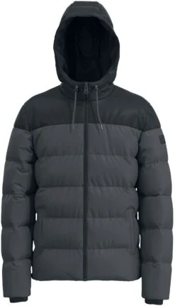 "ONSMelvin Life Quilted Hooded Jacket" Winter Jacket Black-grey By ONLY And SONS
