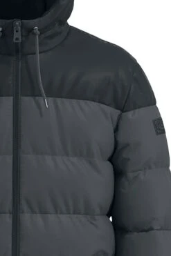 "ONSMelvin Life Quilted Hooded Jacket" Winter Jacket Black-grey By ONLY And SONS 7 "ONSMelvin Life Quilted Hooded Jacket" Winter Jacket Black-grey By ONLY And SONS -Men Fashion Clothing Store 518108d