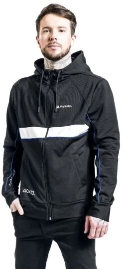 "White Icons" Hooded Zip Black By Playstation 12 "White Icons" Hooded Zip Black By Playstation -Men Fashion Clothing Store 518278wa