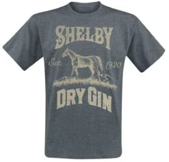 "Shelby Dry Gin" T-Shirt Grey By Peaky Blinders - Gangs Of Birmingham