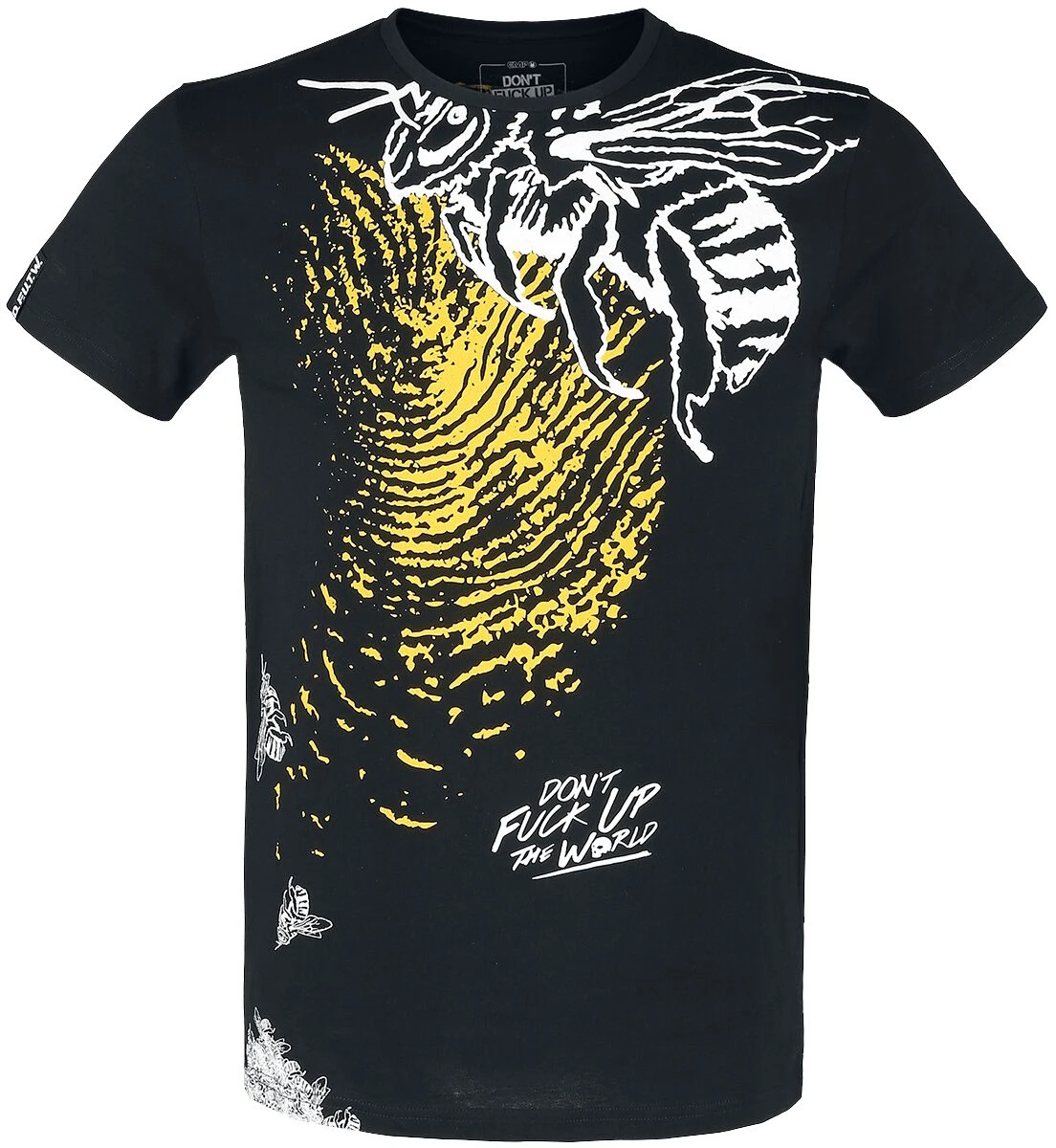 "Don't Fuck Up The World - Black T-shirt With Print" T-Shirt Black By EMP Special Collection 4 "Don't Fuck Up The World - Black T-shirt With Print" T-Shirt Black By EMP Special Collection - Image 2