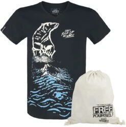 "Don't Fuck Up The World - Black T-shirt With Print" T-Shirt Black By EMP Special Collection