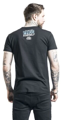 "Don't Fuck Up The World - Black T-shirt With Print" T-Shirt Black By EMP Special Collection 12 "Don't Fuck Up The World - Black T-shirt With Print" T-Shirt Black By EMP Special Collection -Men Fashion Clothing Store 519535wb