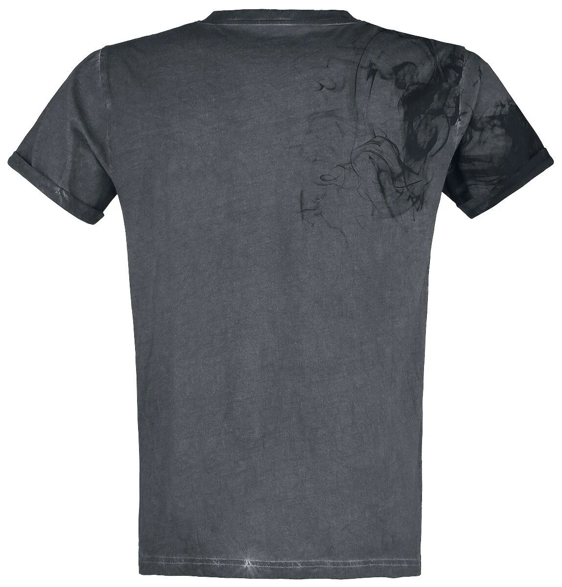 "T-Shirt With Skeleton Print Wash" T-Shirt Grey By Rock Rebel By EMP 4 "T-Shirt With Skeleton Print Wash" T-Shirt Grey By Rock Rebel By EMP - Image 2