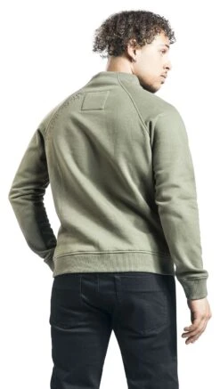 "Jumper With Side Zips" Sweatshirt Dark Green By RED By EMP 11 "Jumper With Side Zips" Sweatshirt Dark Green By RED By EMP -Men Fashion Clothing Store 520607wb