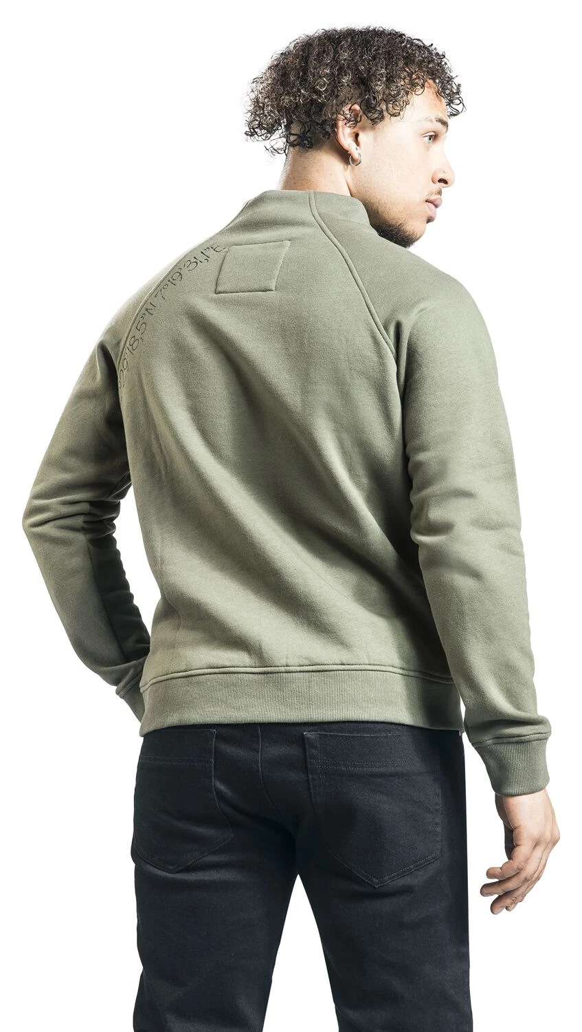 "Jumper With Side Zips" Sweatshirt Dark Green By RED By EMP 7 "Jumper With Side Zips" Sweatshirt Dark Green By RED By EMP - Image 5