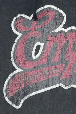 "Hoodie With Vintage EMP Logo" Hooded Sweater Black By EMP Stage Collection -Men Fashion Clothing Store 520890d