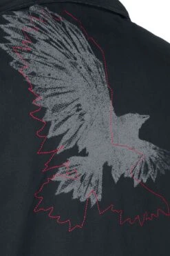 "Between-seasons Jacket With Raven Print" Between-seasons Jacket Black By Black Premium By EMP 15 "Between-seasons Jacket With Raven Print" Between-seasons Jacket Black By Black Premium By EMP -Men Fashion Clothing Store 521348d4