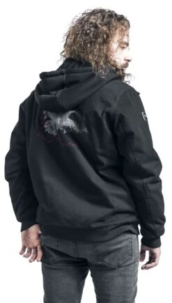 "Between-seasons Jacket With Raven Print" Between-seasons Jacket Black By Black Premium By EMP 17 "Between-seasons Jacket With Raven Print" Between-seasons Jacket Black By Black Premium By EMP -Men Fashion Clothing Store 521348wb