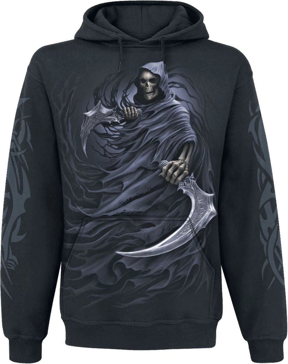 "Double Death" Hooded Sweater Black By Spiral 3 "Double Death" Hooded Sweater Black By Spiral