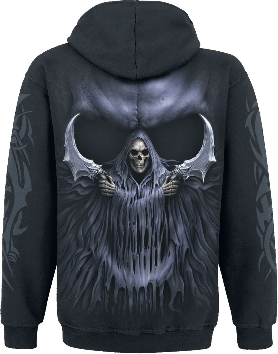 "Double Death" Hooded Sweater Black By Spiral 4 "Double Death" Hooded Sweater Black By Spiral - Image 2