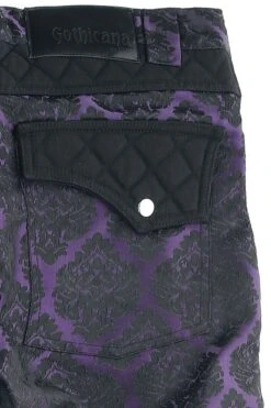 "Trousers With Brocade Pattern" Cloth Trousers Black By Gothicana By EMP -Men Fashion Clothing Store 521916d2