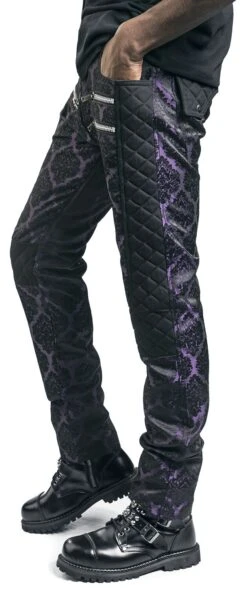"Trousers With Brocade Pattern" Cloth Trousers Black By Gothicana By EMP -Men Fashion Clothing Store 521916wa2