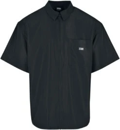 "Recycled Nylon Shirt" Short-sleeved Shirt Black By Urban Classics
