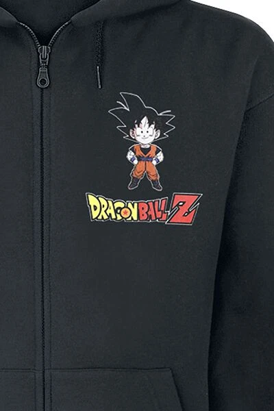 "Z - Goku Chibi" Hooded Zip Black By Dragon Ball 3 "Z - Goku Chibi" Hooded Zip Black By Dragon Ball