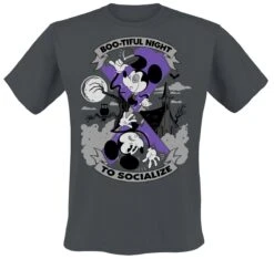 "Bootiful Night" T-Shirt Charcoal By Mickey Mouse