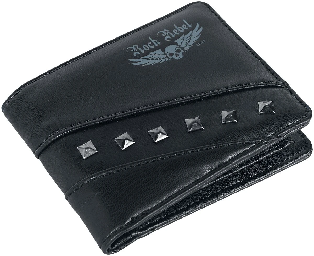 "Rock Rebel" Wallet Black By Rock Rebel By EMP 3 "Rock Rebel" Wallet Black By Rock Rebel By EMP